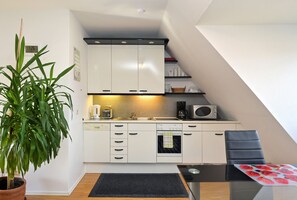 Classic Studio, 2 Single Beds, Kitchen, City View | Private kitchen - Domizil Domblick Speyer (Speyer)