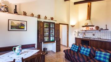 Family Apartment, 2 Bedrooms, Valley View | Private kitchenette | Fridge, oven, coffee/tea maker, cookware/dishes/utensils