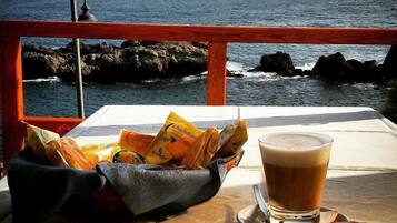 Lunch and dinner served, local cuisine