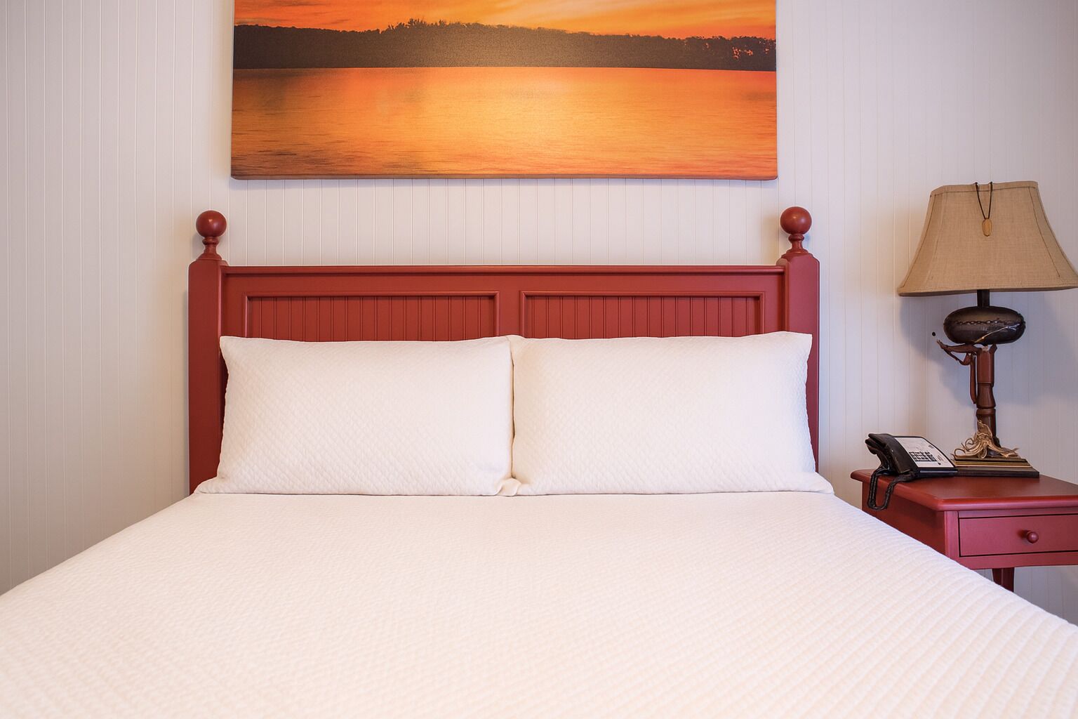 Premium bedding, blackout drapes, iron/ironing board