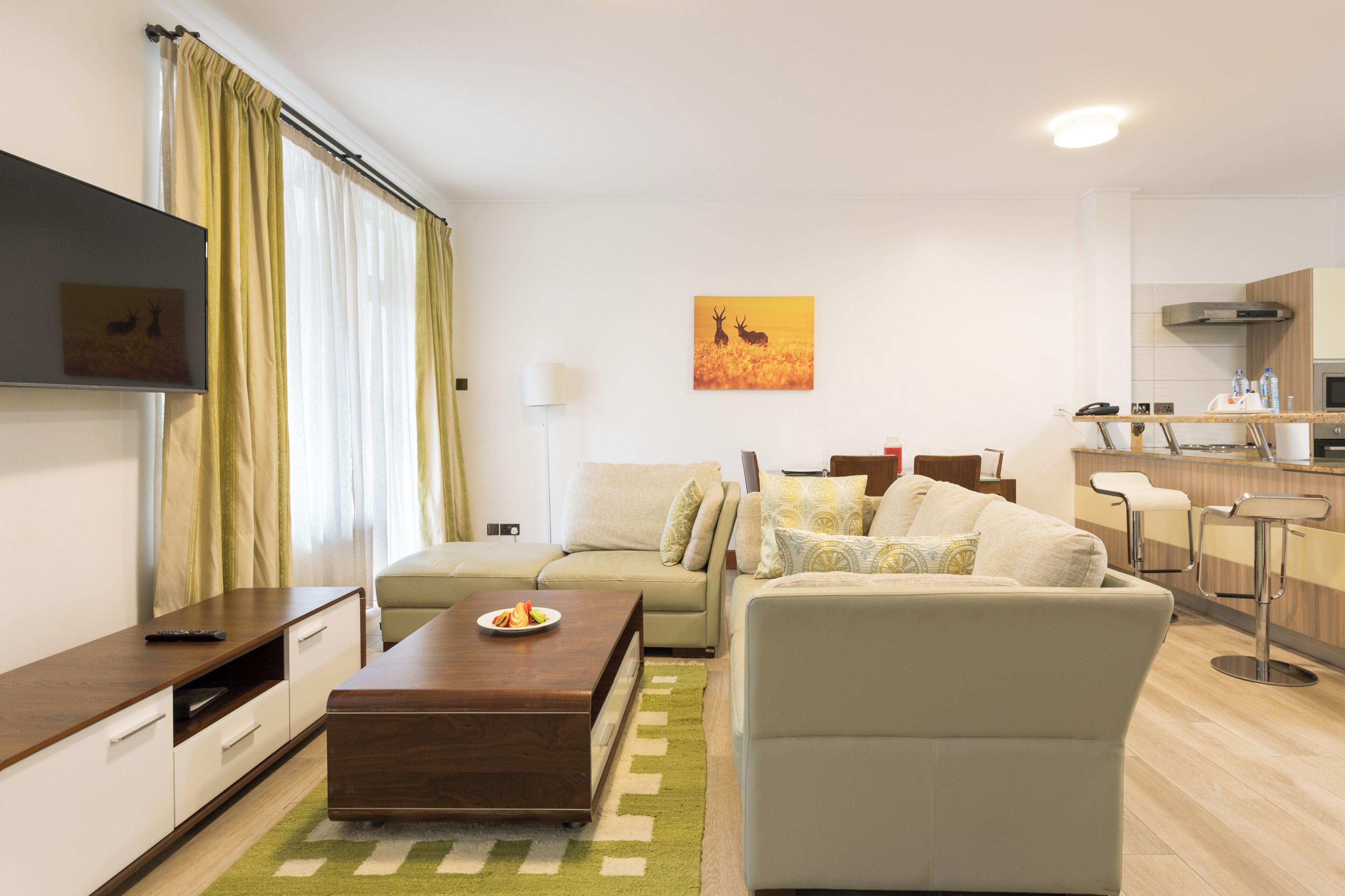 Apartamento standard, 2 quartos, para não fumantes, cozinha (Living Room, Full Kitchen) | Comodidades do quarto