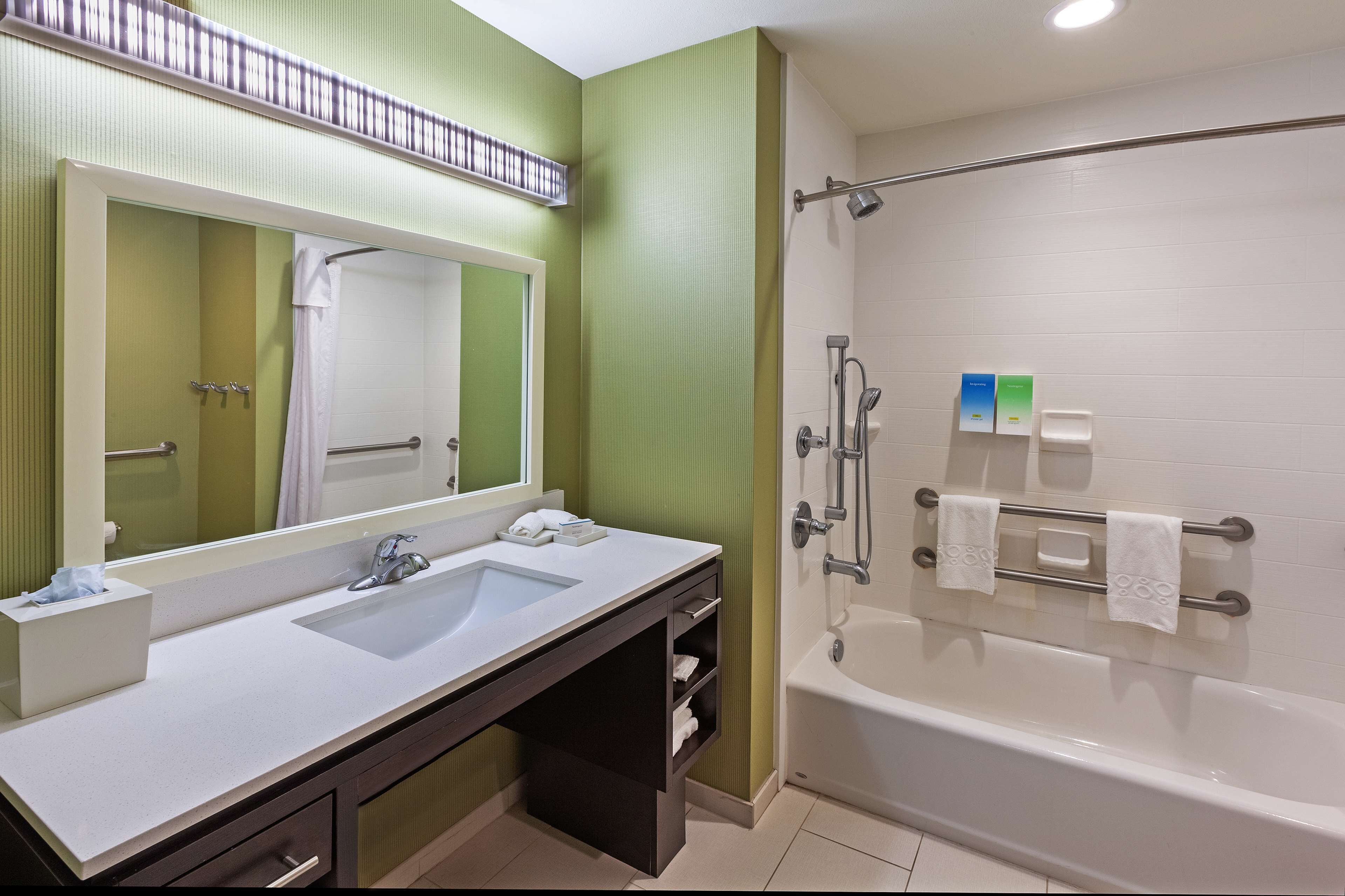 studio, 1 king bed, accessible, bathtub | bathroom | hair dryer, towels