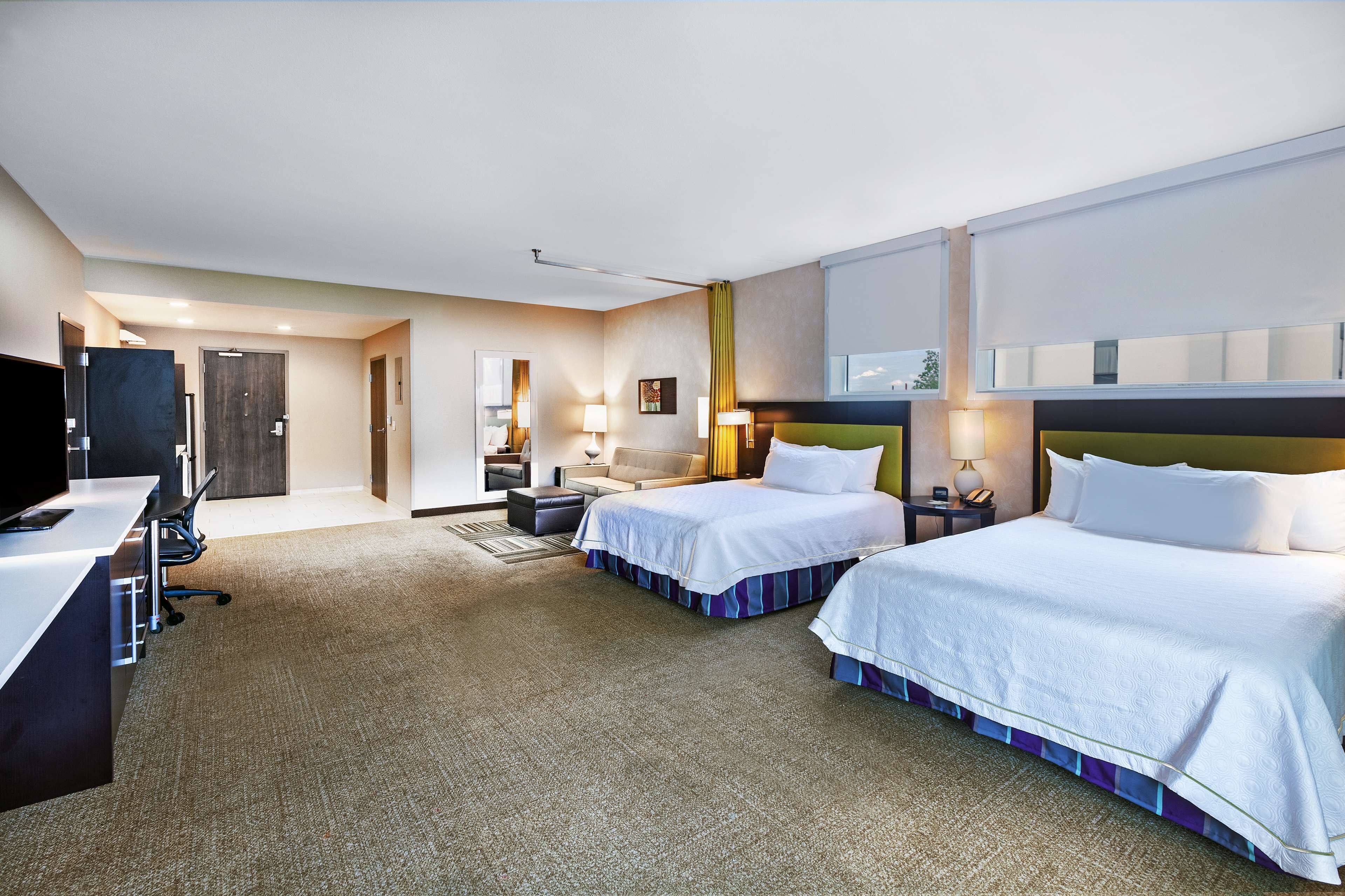 suite, 2 queen beds, accessible, bathtub | hypo-allergenic bedding, desk, laptop workspace, blackout curtains