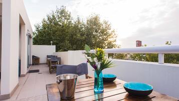 Superior-penthouselejlighed | Terrasse/gårdhave
