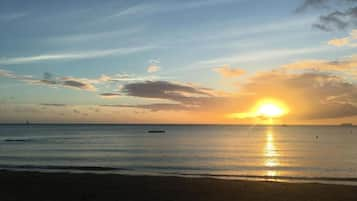 Vlak bij het strand