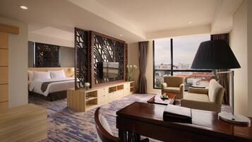 Minibar, in-room safe, desk, blackout curtains