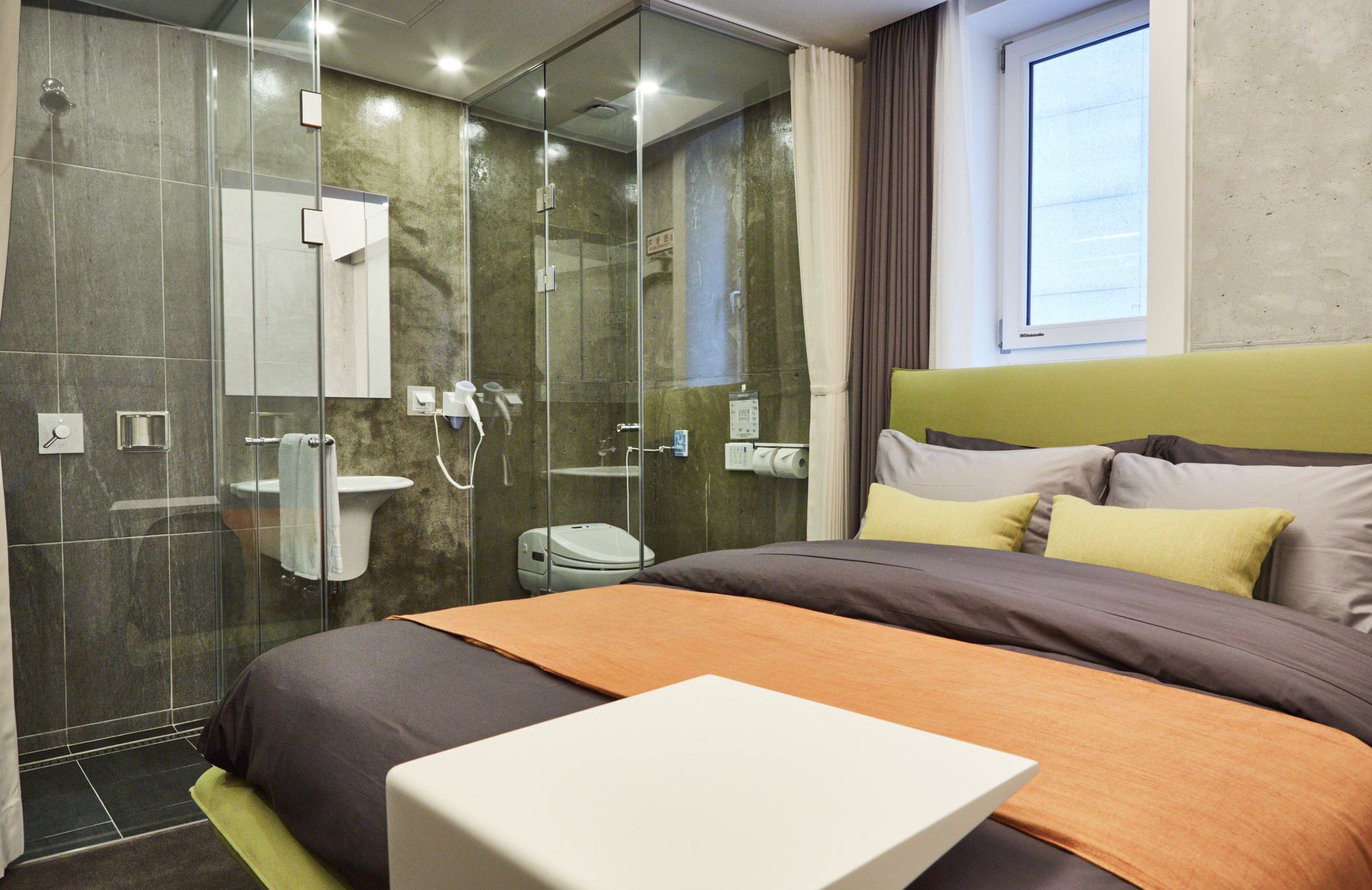 shower, free toiletries, hair dryer, bathrobes