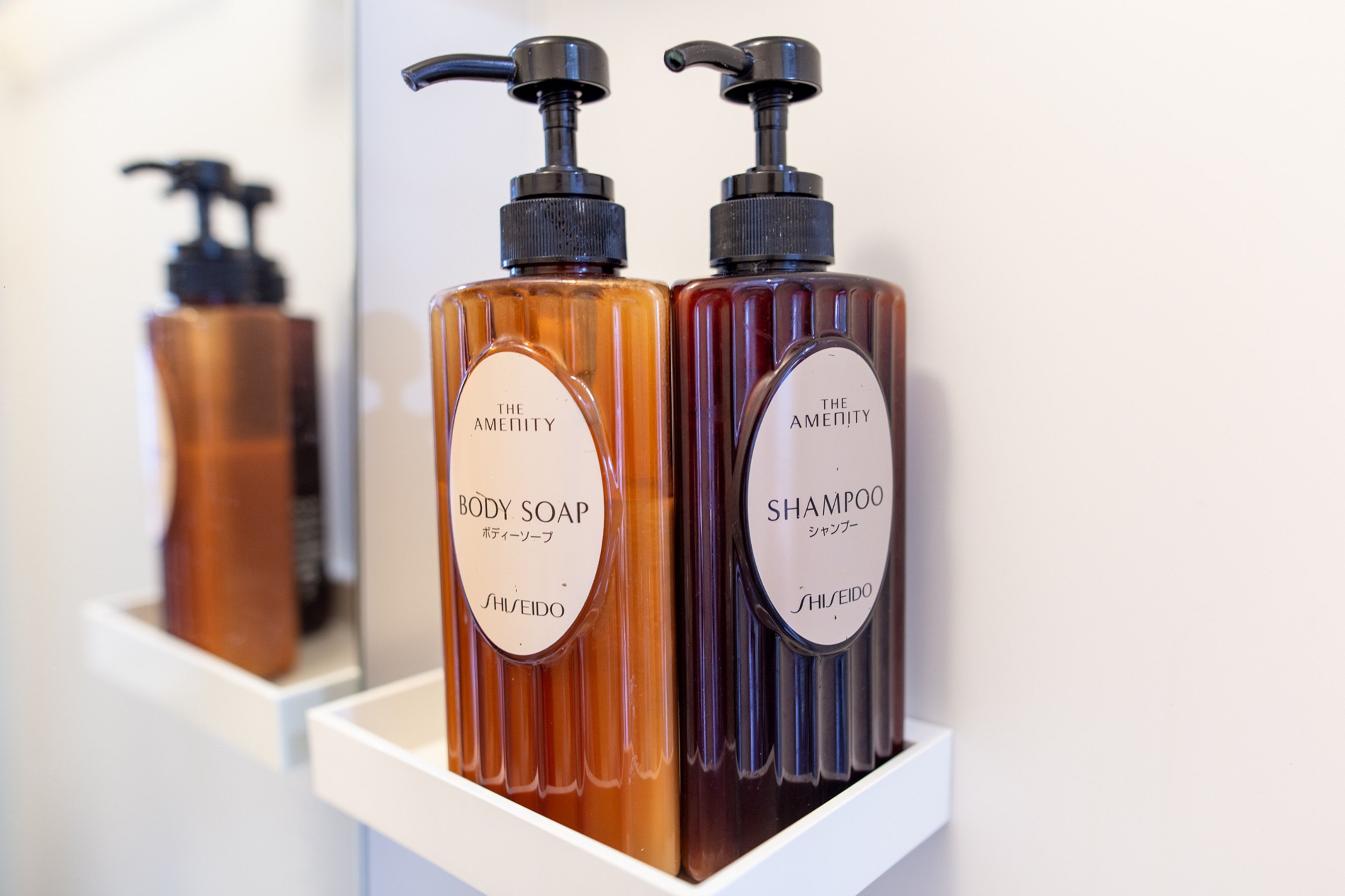 combined shower/bathtub, hair dryer, slippers, bidet