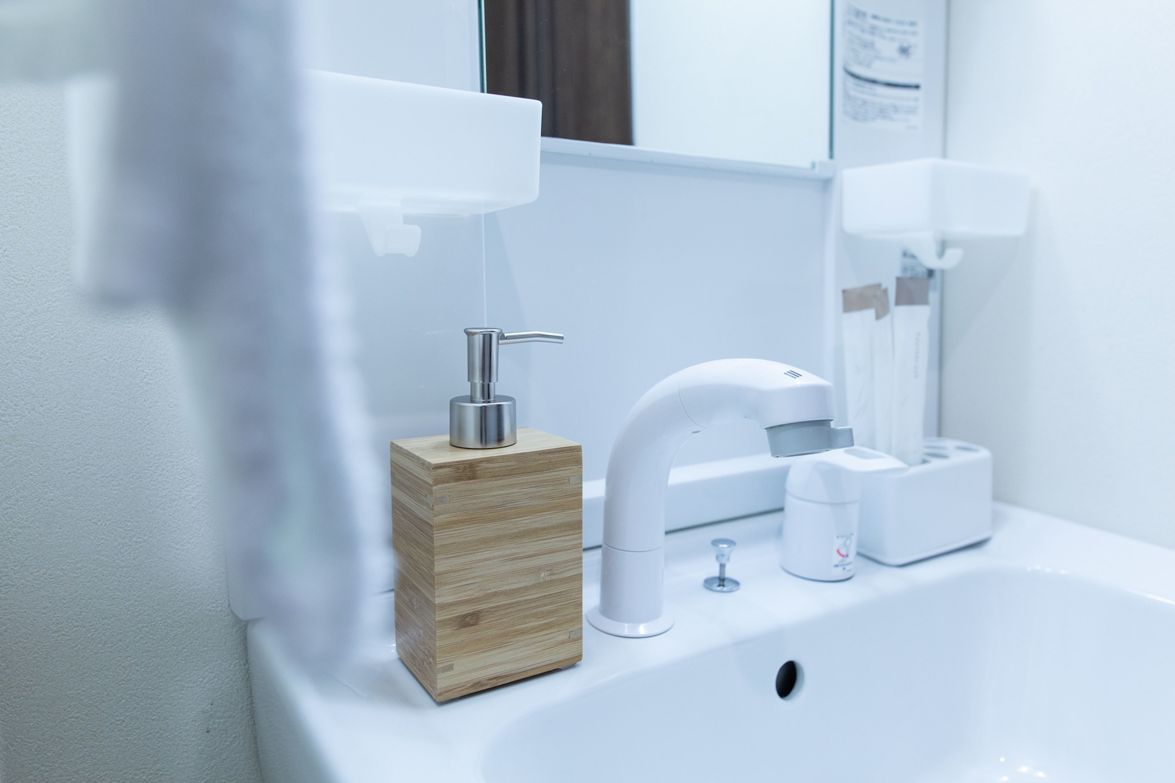 combined shower/bathtub, hair dryer, slippers, bidet