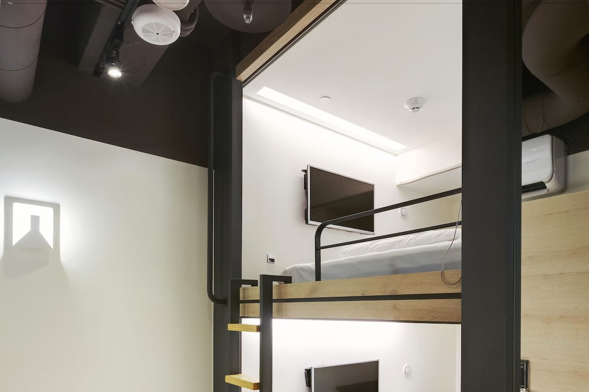 Quadruple Room, Shared Bathroom (double size bunk bed) | In-room safe, desk, free WiFi, wheelchair access