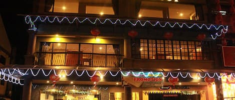 Front of property – evening/night