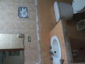 Habitación estándar con 1 cama matrimonial o 2 individuales | Baño | Regadera y toallas