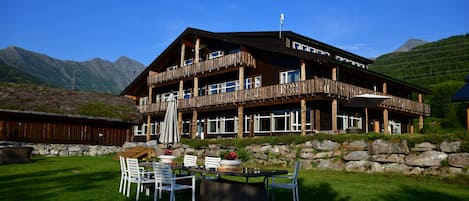 Majoituspaikan julkisivu