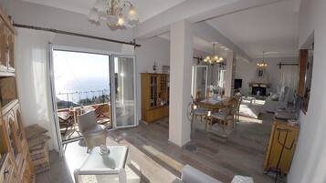 Villa | Living area | Flat-screen TV, DVD player