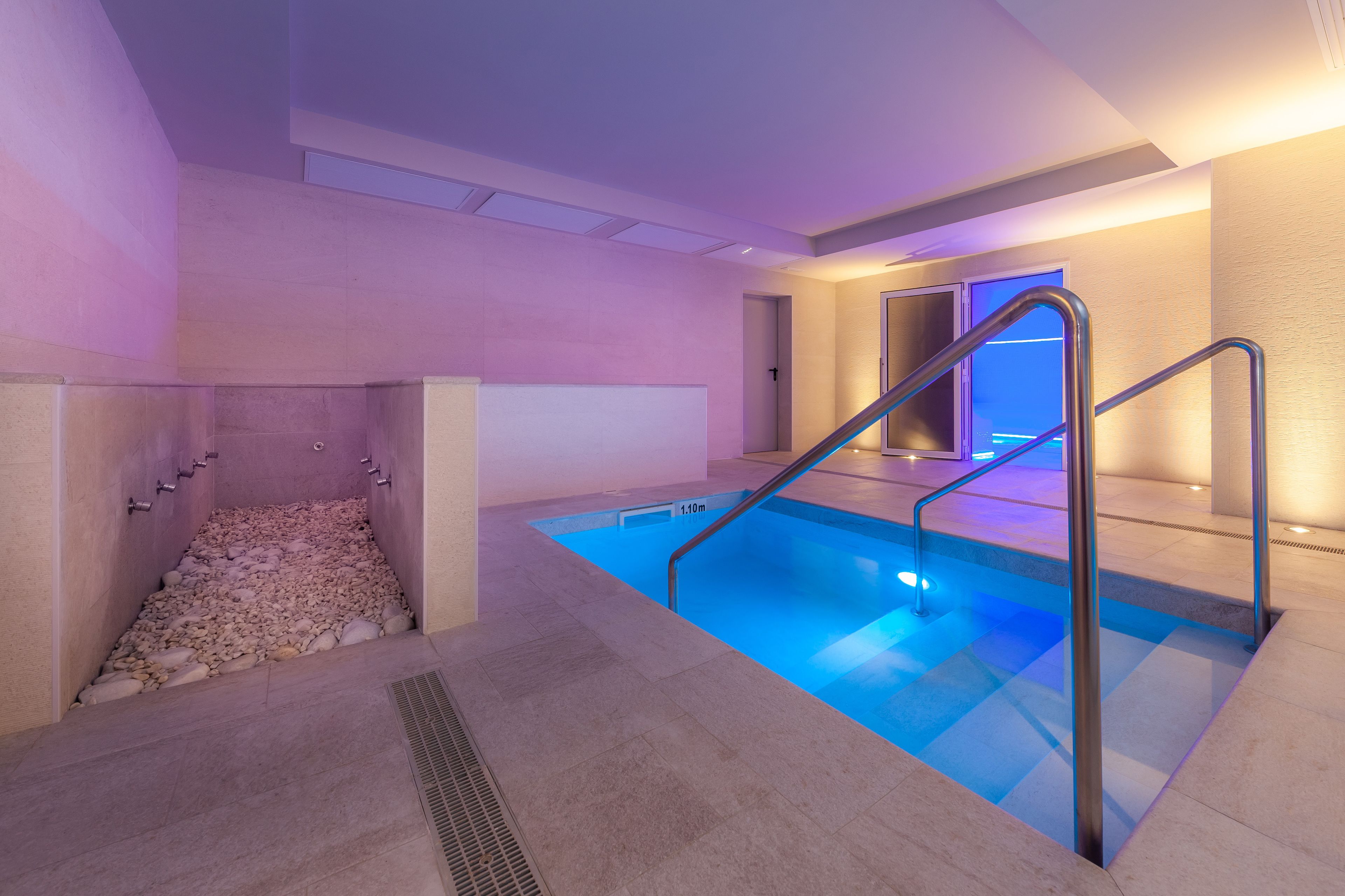 Indoor pool, seasonal outdoor pool