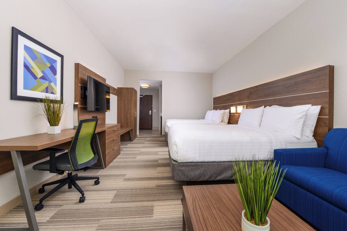 Premium bedding, pillow-top beds, in-room safe, desk