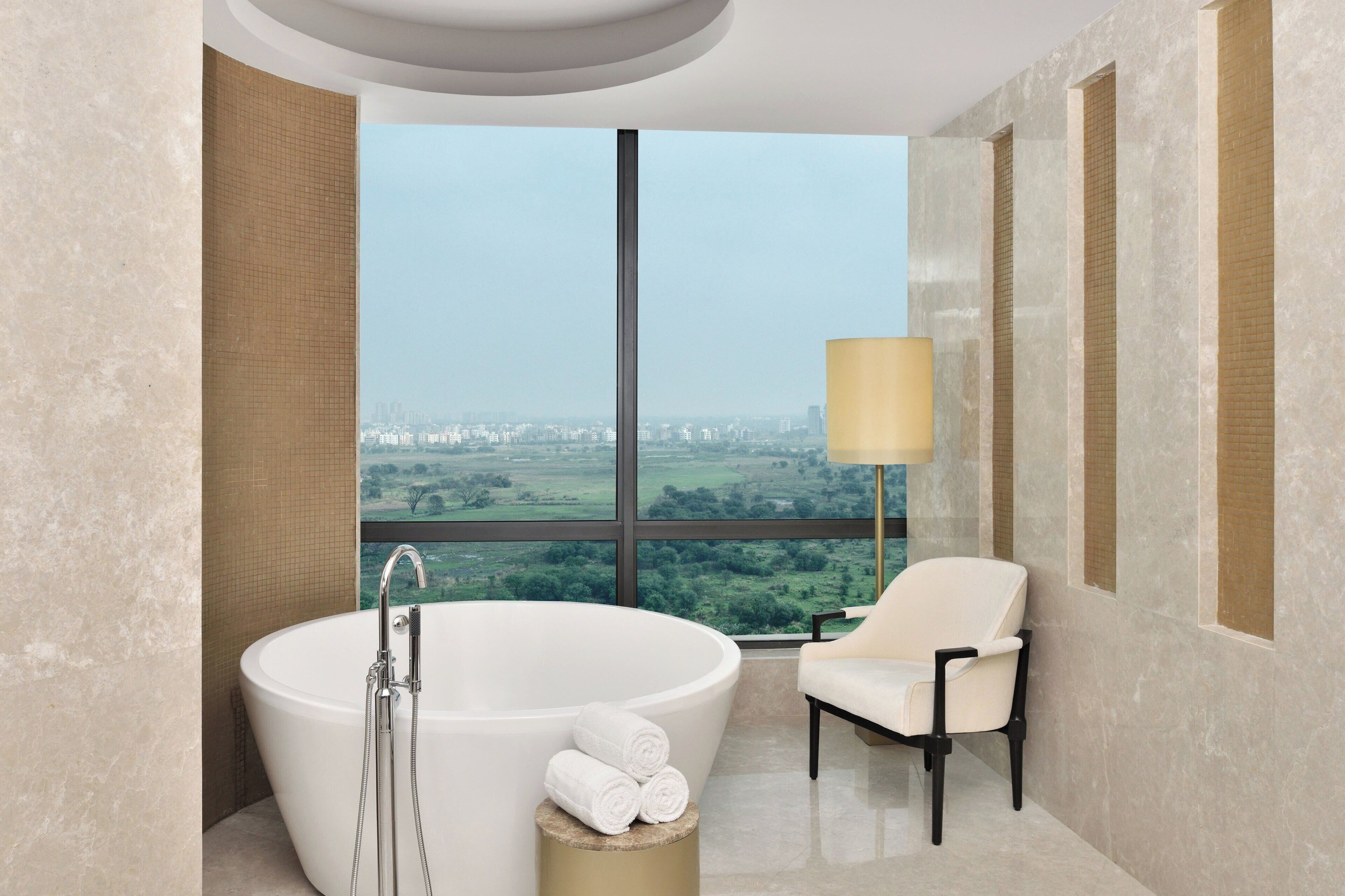 presidential suite, 1 king bed, non smoking | bathroom | separate bathtub and shower, deep-soaking bathtub, rainfall showerhead