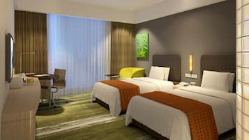 Minibar, in-room safe, desk, blackout curtains