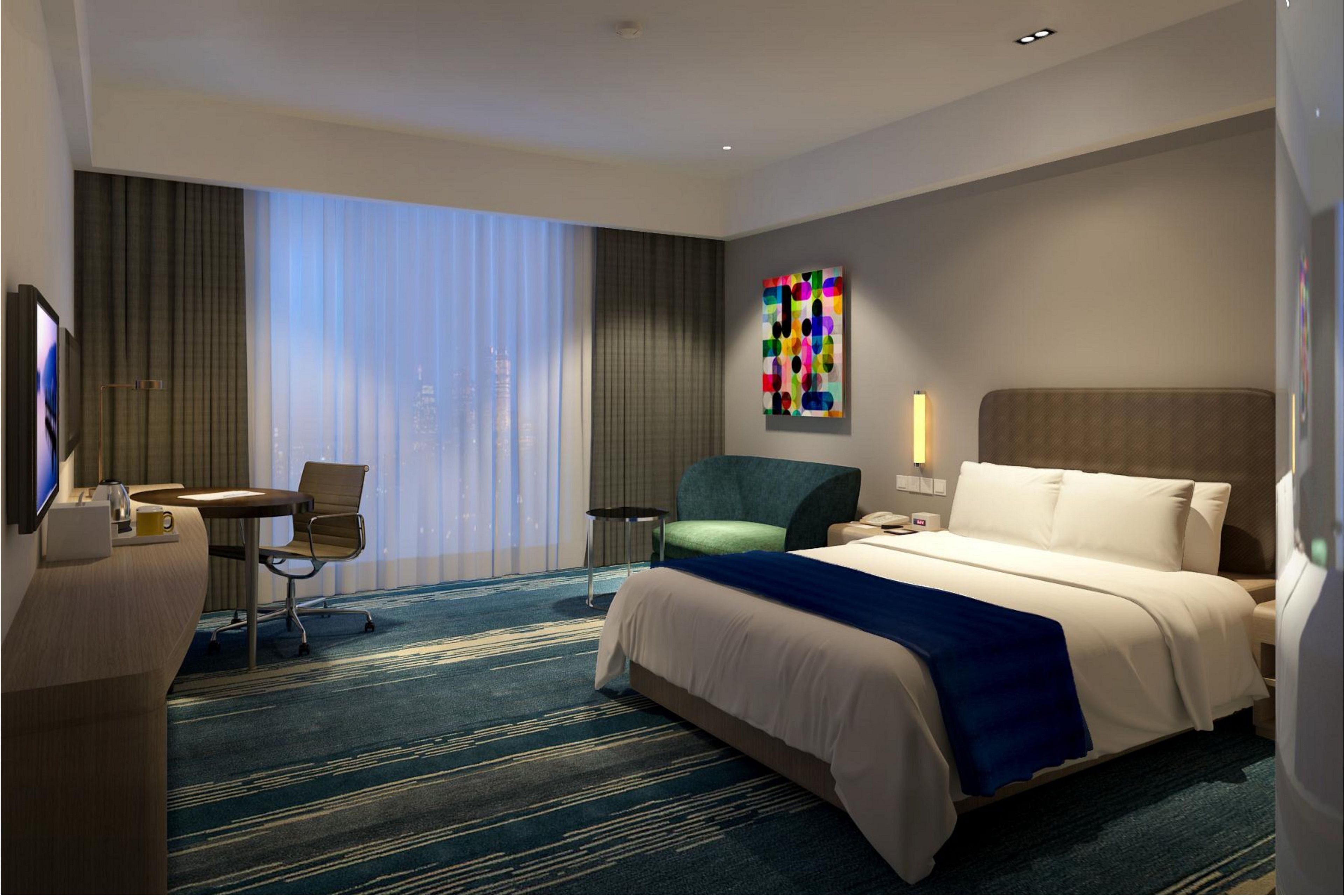 Minibar, in-room safe, desk, blackout curtains