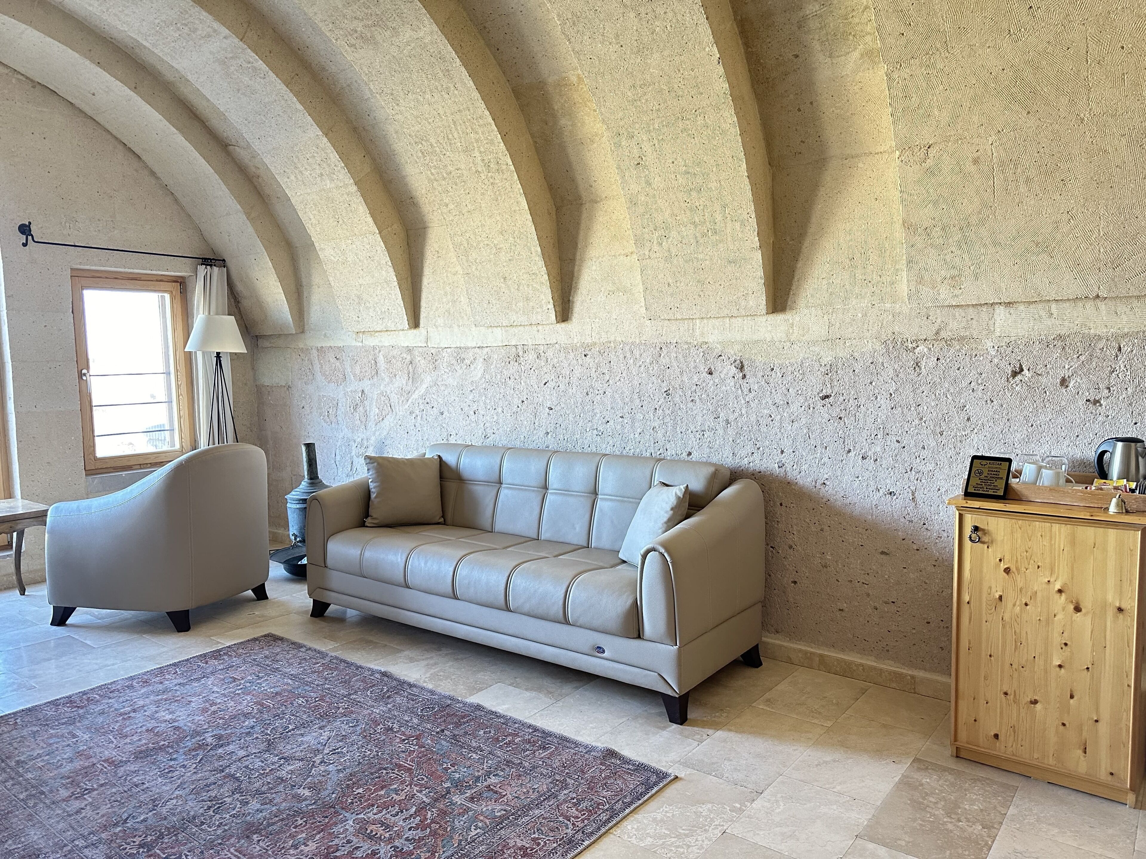 superior suite | living area | heated floors