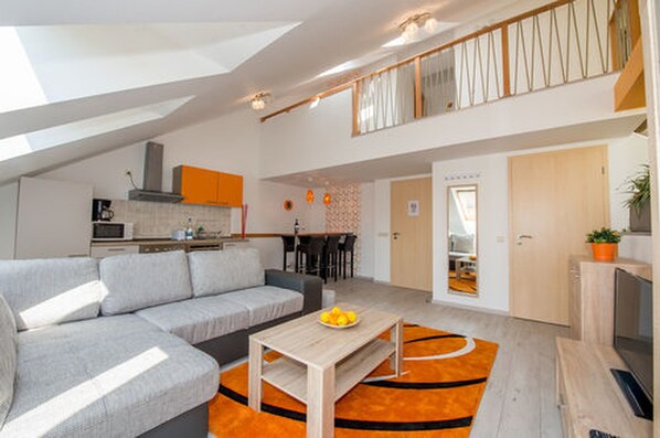 Apartment, Balcony, City View (Duplex) | Private kitchen - Budapest Center Residence (Budapest)