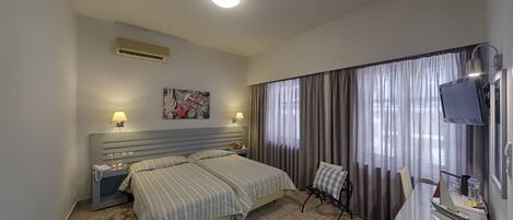 Twin Room (Shared Terrace) | Iron/ironing board, free WiFi