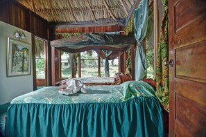 Economy Cabin, 2 Bedrooms, Non Smoking, Garden View | Desk, bed sheets - Banana Bank Lodge (Belmopan)