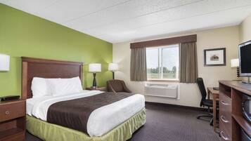 Desk, blackout drapes, iron/ironing board, rollaway beds