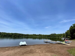 Privat strand, kajakkpadling, roing og fisking