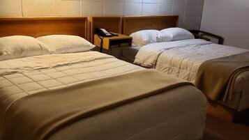Standard Double Room, 2 Double Beds, Refrigerator & Microwave | Desk, free WiFi, bed sheets