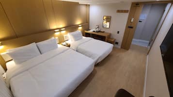 Habitación Deluxe con 2 camas individuales | Sistema de insonorización y wifi gratis