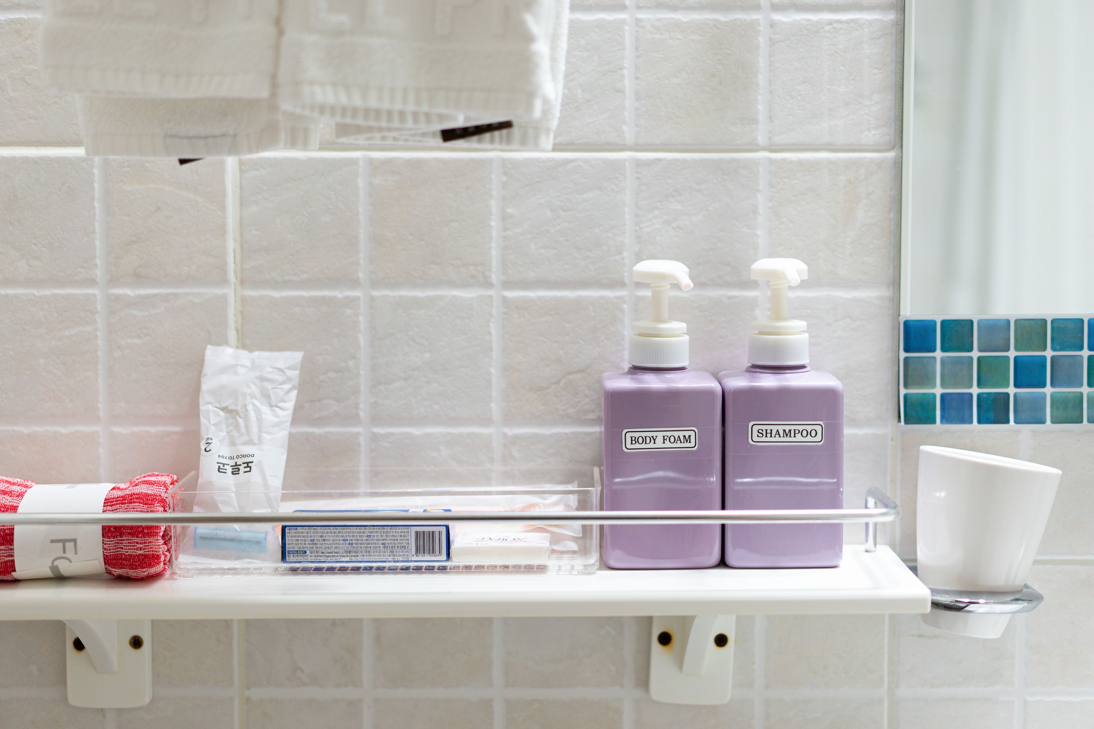 rainfall showerhead, free toiletries, hair dryer, bathrobes