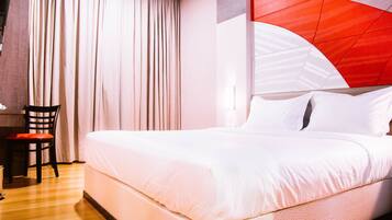 In-room safe, desk, blackout curtains, iron/ironing board