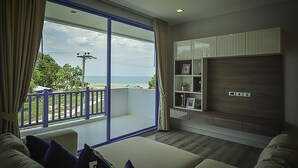 2 Bedrooms Apartment, Sea View | Living area - The Crest Santora Hua Hin By Puppap (Hua Hin)