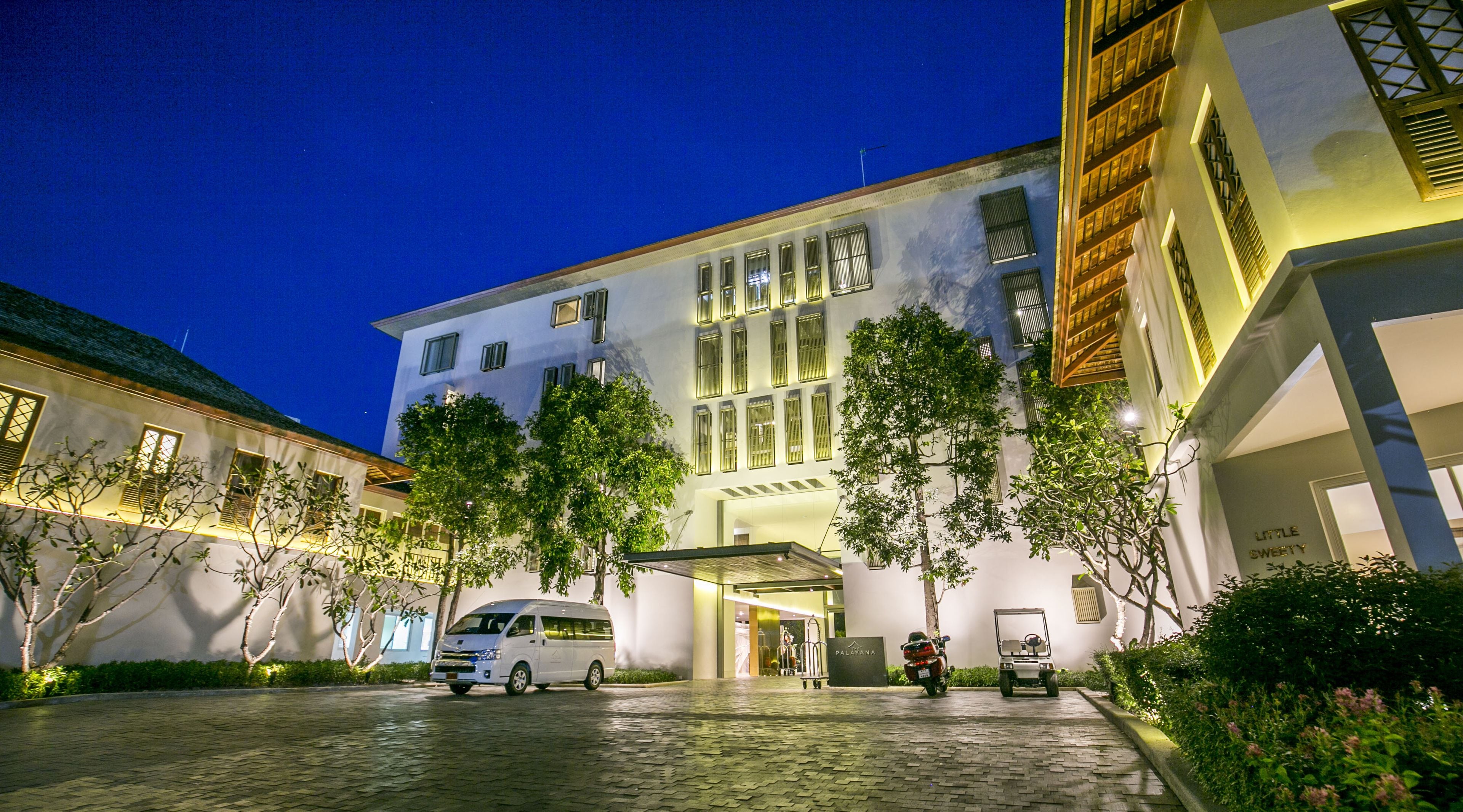 front of property – evening/night