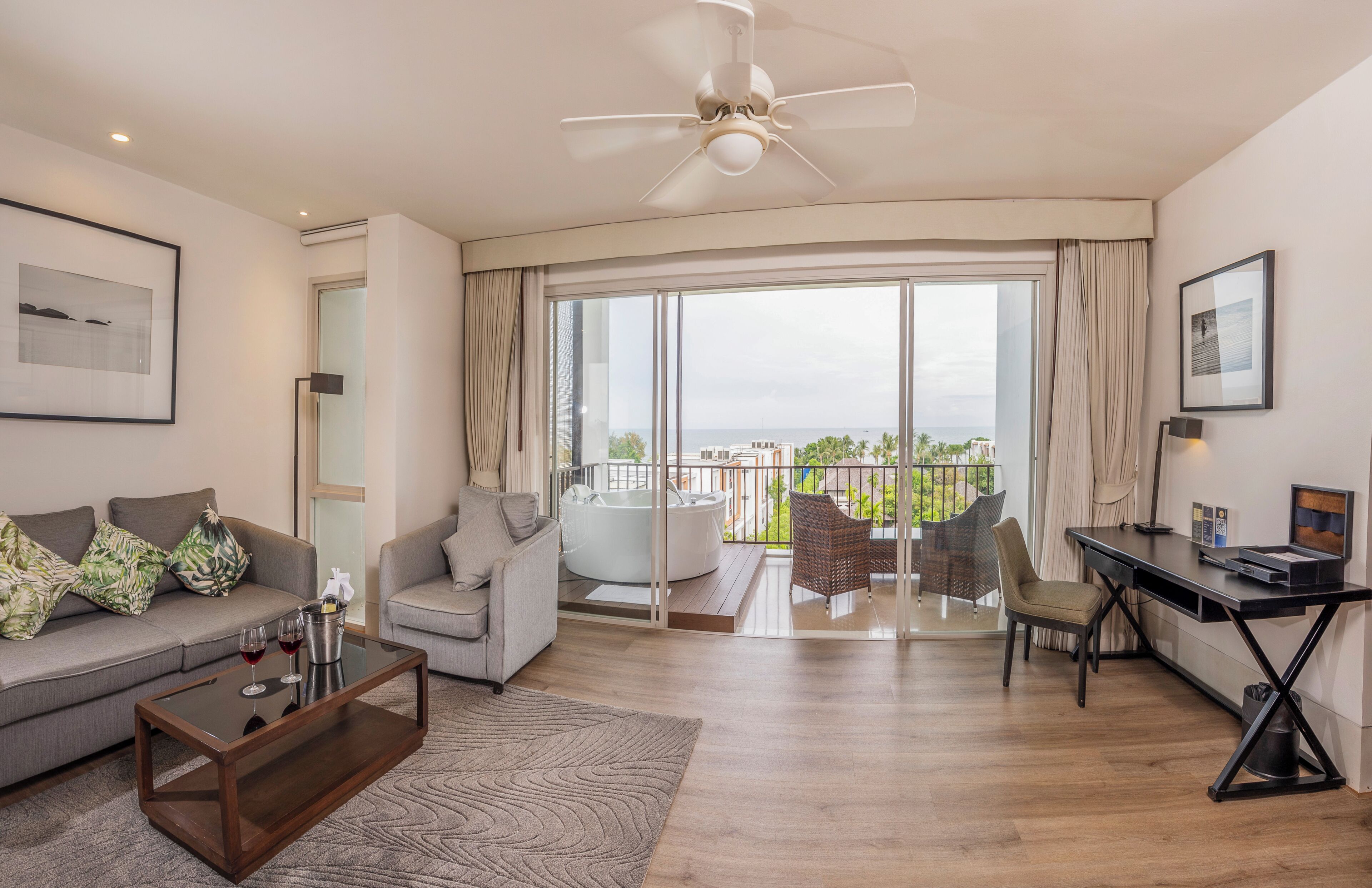 seaview sky villa | 1 bedroom, hypo-allergenic bedding, in-room safe, individually furnished