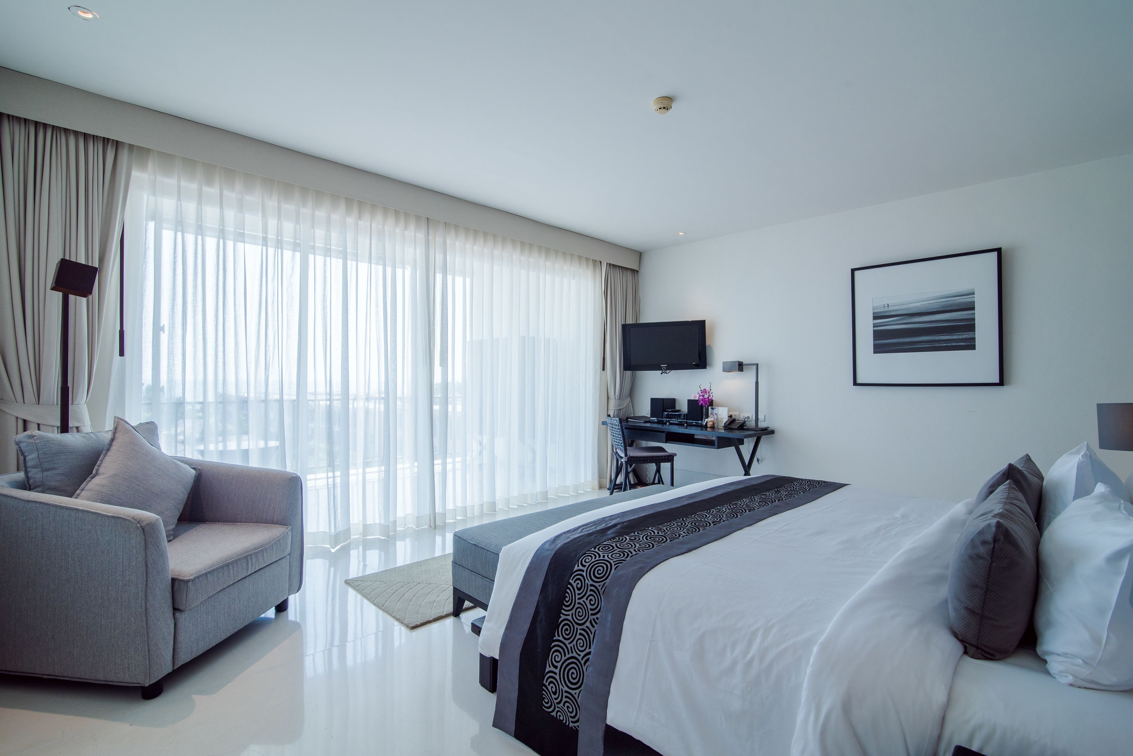 Allergitestet sengetøy, safe på rommet og individuelt innredet