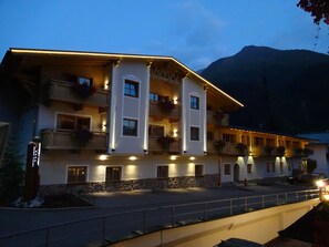 Front of property – evening/night