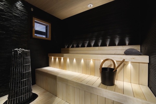 Vila Desain, 3 kamar tidur, sauna | Fasilitas kamar mandi | Shower, perlengkapan mandi gratis, dan pengering rambut
