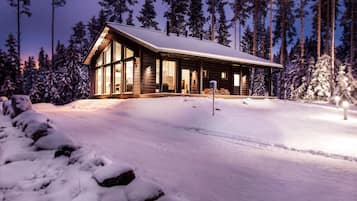 Design-Villa, 3 Schlafzimmer, Sauna | 2 Schlafzimmer, Schreibtisch, schallisolierte Zimmer