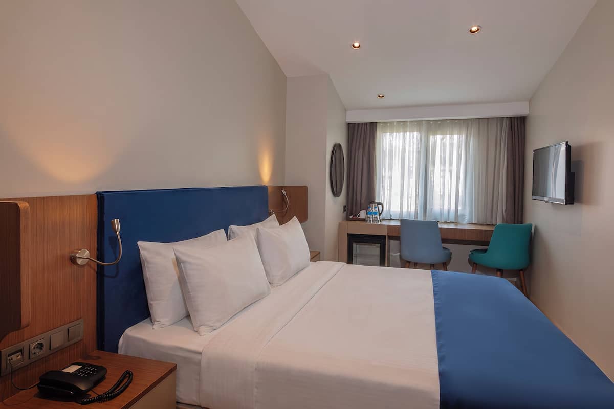 Economy Double Room | Minibar, in-room safe, laptop workspace, soundproofing