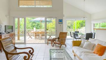 TV, fireplace, DVD player