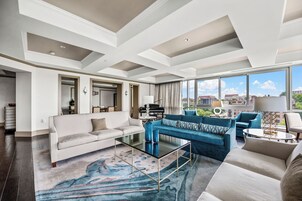 Suite, 1 King Bed (Governor) | Living area | 55-inch flat-screen TV with cable channels, Smart TV, Netflix