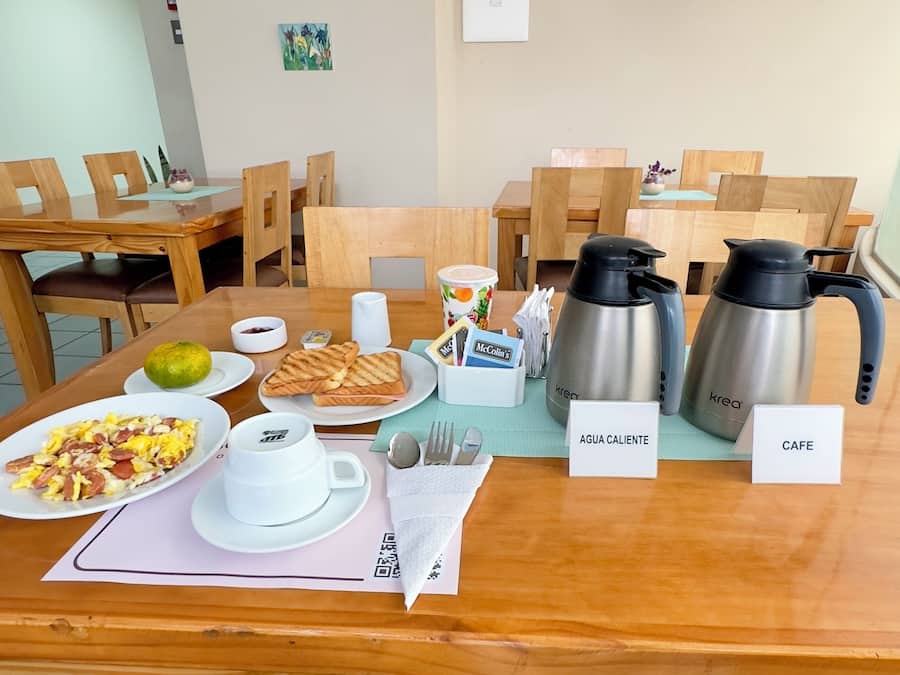 Daily continental breakfast for a fee