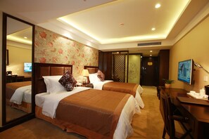 Premium bedding, minibar, desk, blackout drapes - JAHO Forstar Hotel Wenshuyuan Branch (Chengdu)