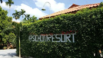 Majoituspaikan julkisivu