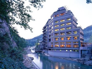 Front of property – evening/night