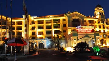 Front of property – evening/night