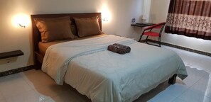 Minibar, desk, blackout drapes, free WiFi