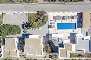 Aerial view - Ambeli Apartments (Santorini)
